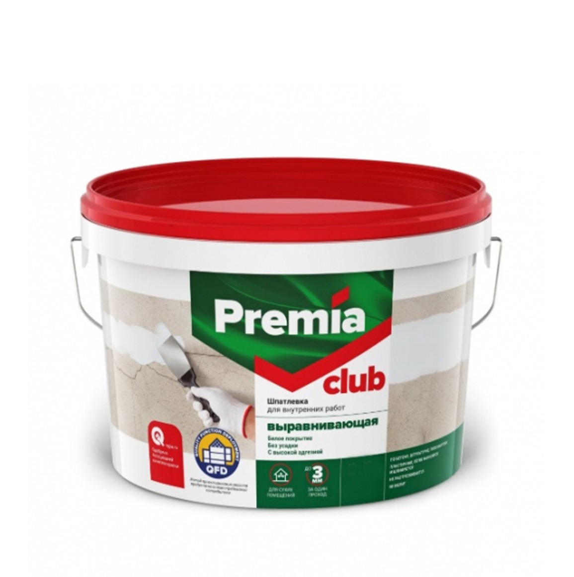 Шпатлевка PREMIA CLUB для внутрен.работ выравнивающая 1,5 кг