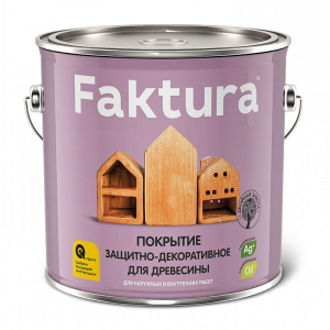 Покрытие FAKTURA защитно-декоративное для древесины сосна, 2,5л