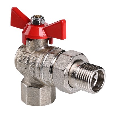 Кран Американка 1" угловой с накид. гайкой VALTEC 228