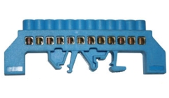 Шина "N" 63.10 с изолятором на DIN-рейку