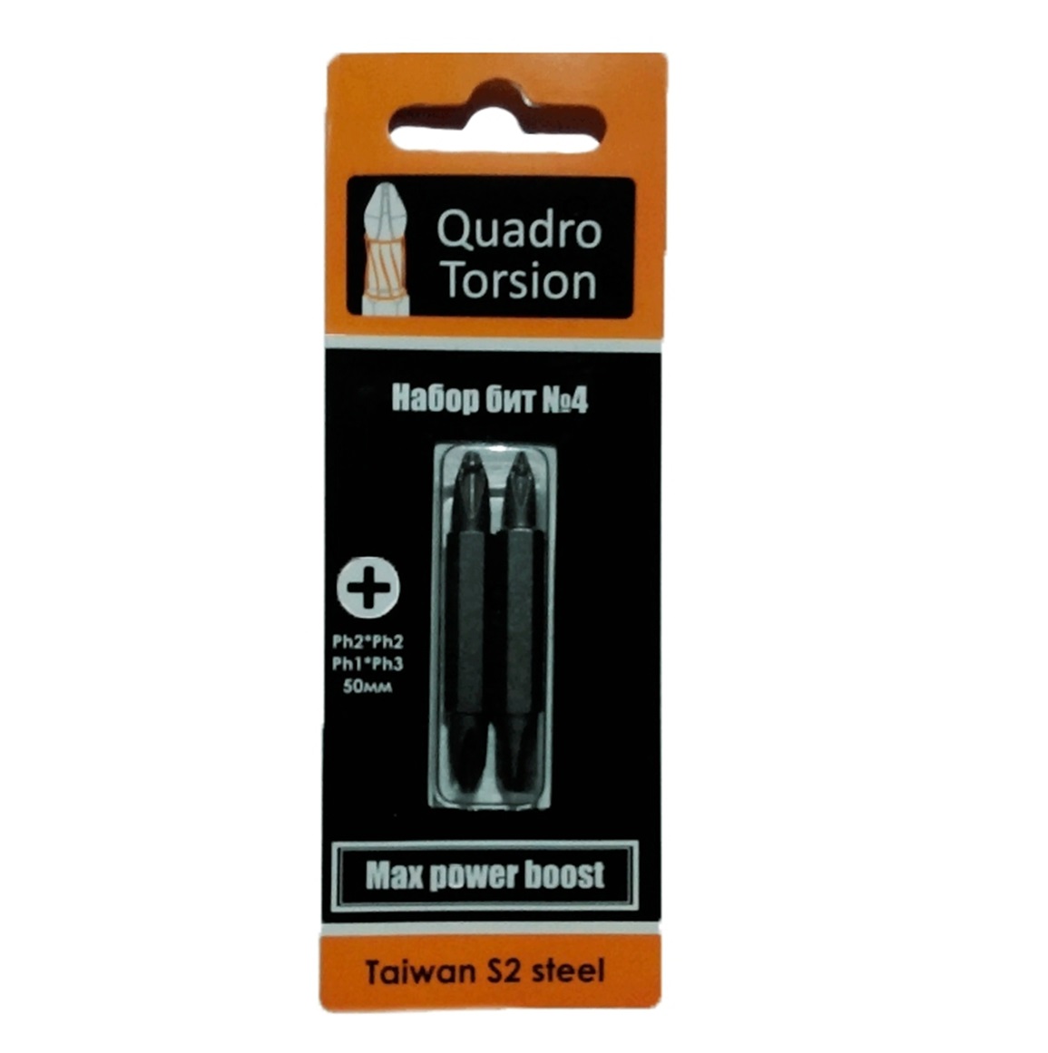 Набор бит Quadro Torsion PH2xPH2, PH1xPH3 (2 шт./карта)