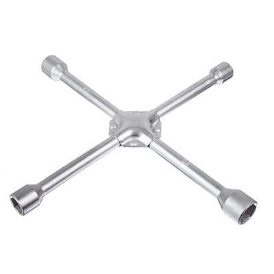 ЕРМАК Ключ баллонный крестовой, 17-19-21мм, 14", усиленный, сатин, SJ012P