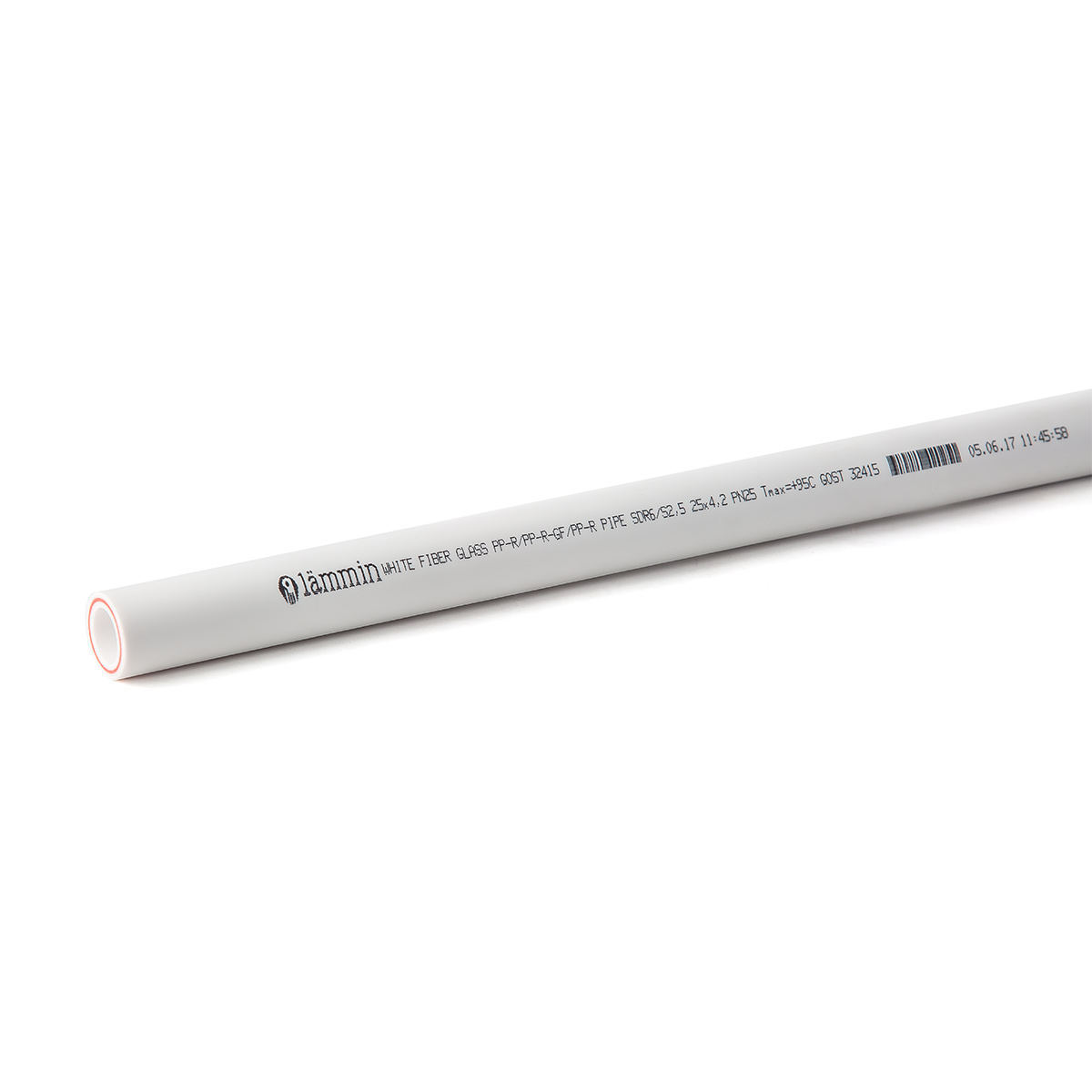 Труба ППР 40х5,5 армир. стекл. 4м PN20 Lammin (265р/м)