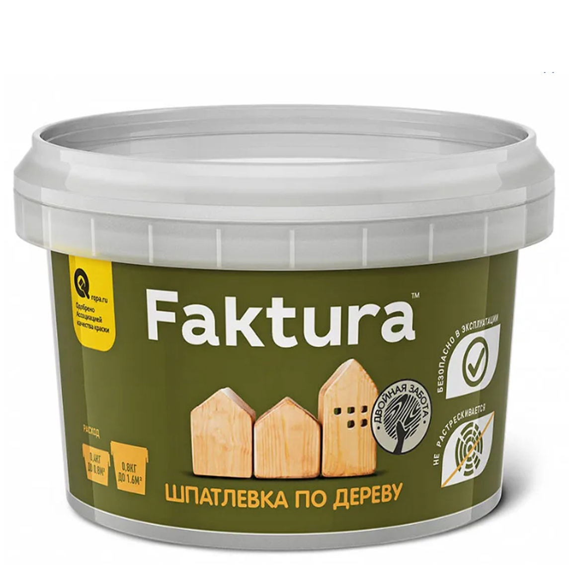 Шпатлевка по дереву бук, 0,8кг /FAKTURA