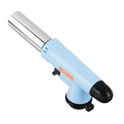 Горелка газ. с пьезорозжигом, цанговый захват, шир. сопло, пласт., латунь; 15,5х4,5х5см ЧИНГИСХАН