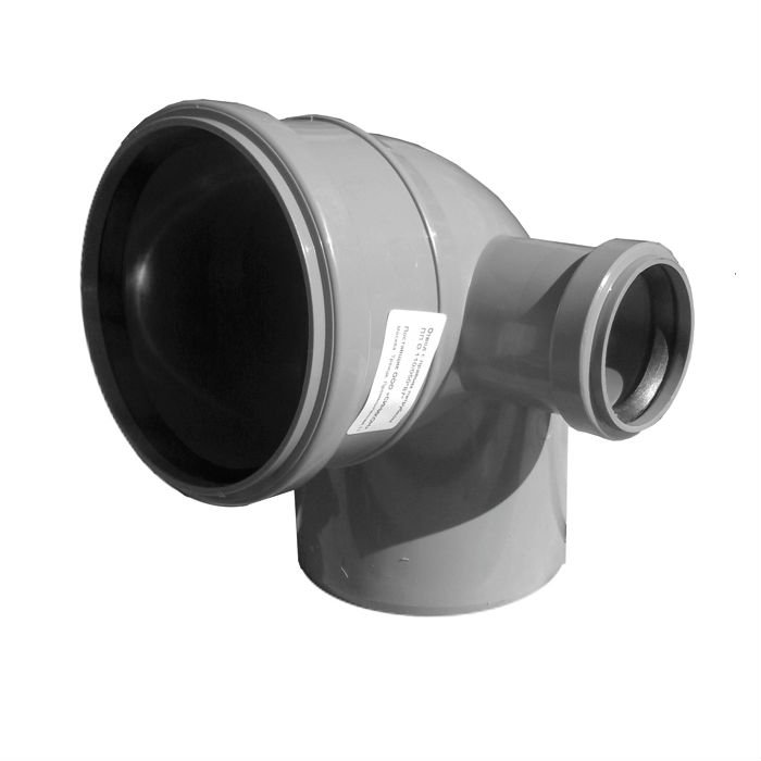 Отвод ПП 110/50 <87,5° с правым патрубком
