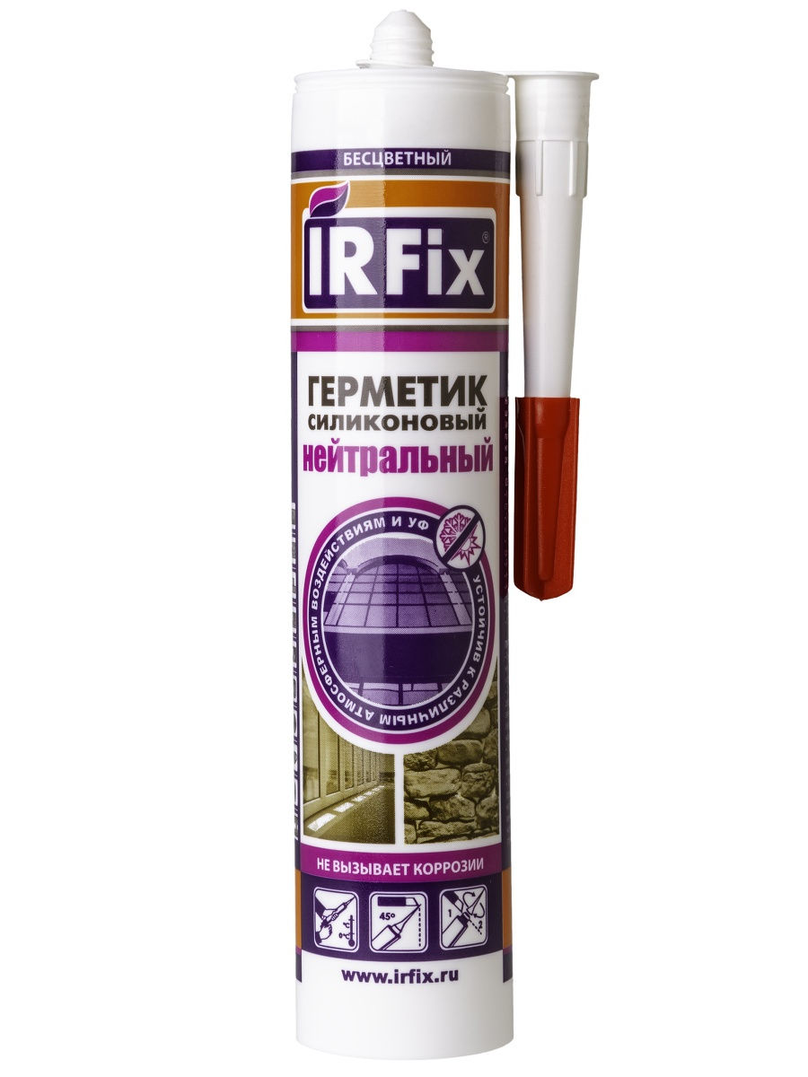 IRFIX Герметик силиконовый Нейтральный белый (310мл)