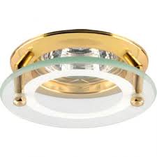 Светильник AMBER 51 2 04 золото,круг,с накл стекло