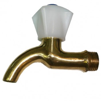 Кран водоразборный 1/2" Латунный с носиком (Россия)