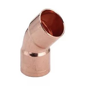 Отвод медь 45° 2х-раструбный 35мм