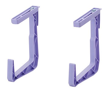 Крюк для балконного ящика лавандовый пластиковый