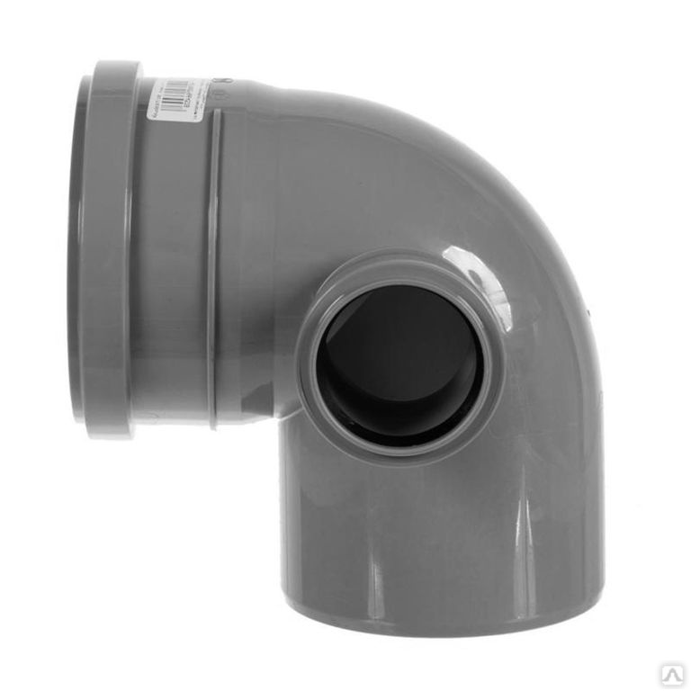 Отвод ПП 110/50 <45° с левым патрубком