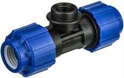 Тройник ПНД комб. ВР 25*1"