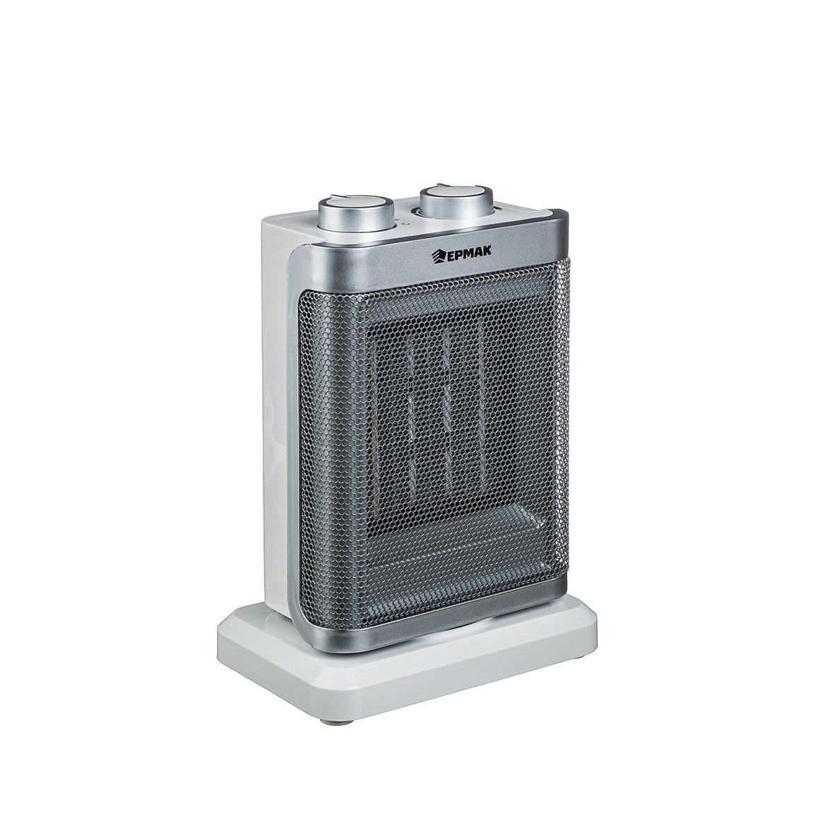 Тепловентилятор ЕРМАК керамический вращающийся 810/1500Вт, термостат, защита от перегрева