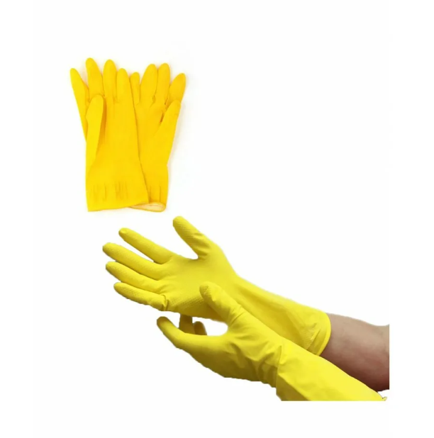 VETTA Перчатки резиновые желтые S