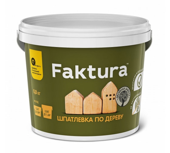 Шпатлевка по дереву сосна, 0,8кг /FAKTURA