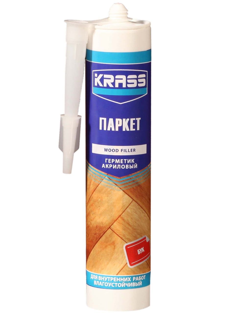 Герметик акриловый KRASS  по дереву(паркет) дуб 300мл(4603292027845)
