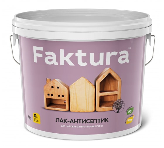 Лак-антисептик FAKTURA орегон, 0,9 л