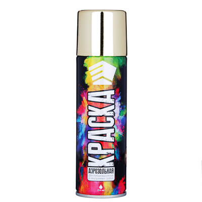 ЕРМАК Краска аэрозоль 210мл, золотистый металлик, яркое золото (9003/BG)