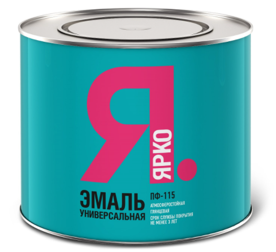 Эмаль ПФ-115 светло-серая 1,9 кг /ЯРКО
