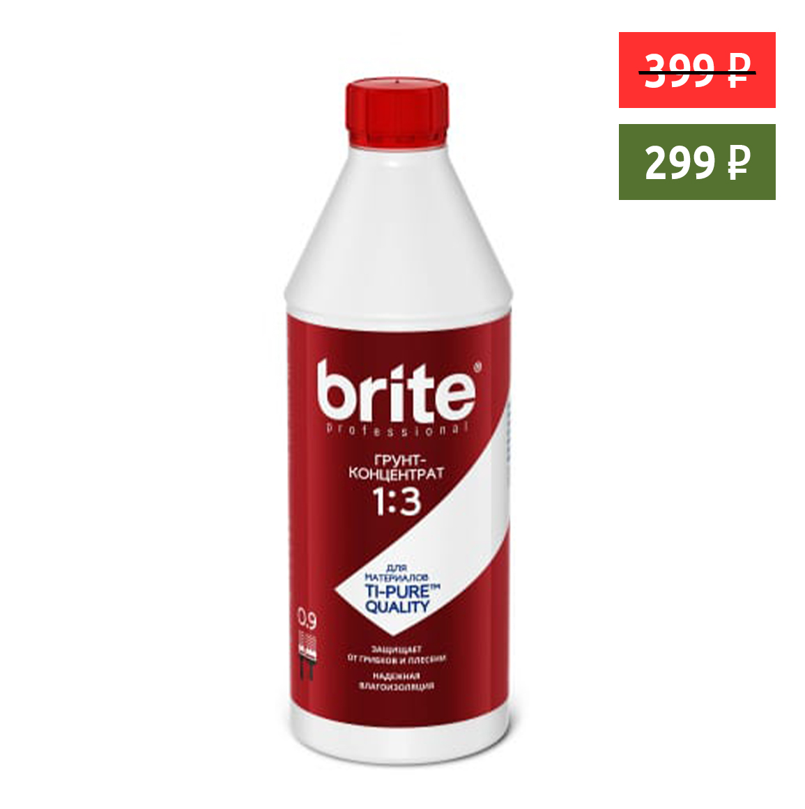 Грунт-концентрат BRITE PROFESSIONAL 1:3, 0,9л