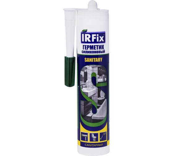 IRFIX Герметик силиконовый санитарный бесцветный (310мл)