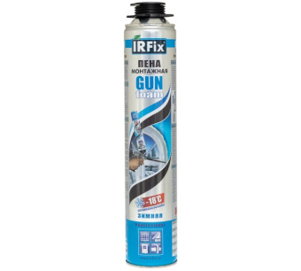 IRFIX Профессиональная монтажная пена  GUN  зима  (750мл)(16)
