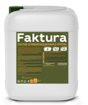 Состав FAKTURA огнебиозащитный 2группа, канистра 10л