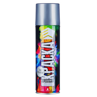 ЕРМАК Краска аэрозоль 210мл, серебро (9001/36)