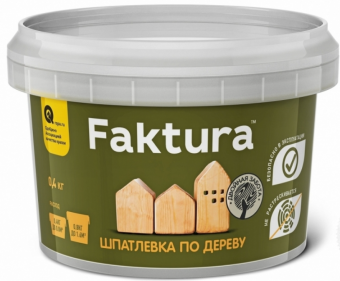 Шпатлевка по дереву бук, 0,4кг /FAKTURA