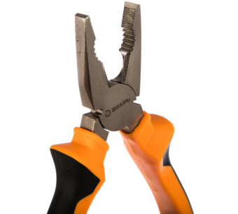 Плоскогубцы (пассатижи),200мм.,никелированные,двухкомпонентные рукоятки Вихрь